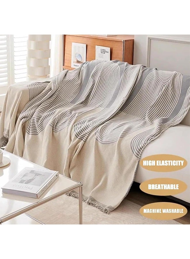 DAREU Double-Sided Chenille Sofa Cover – Stretch Waterproof Couch Protector, Luxury Sofa Blanket (Dark Grey, 180x130CM) - Image 2