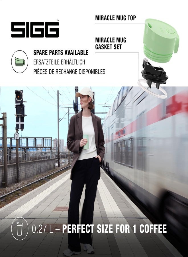 Sigg Miracle Milky Green Touch Insulated Coffee Mug (9 Oz), Pollutant-Free and Insulated Coffee Travel Mug, Leak-Proof Stainless Steel Coffee Thermos - Image 5
