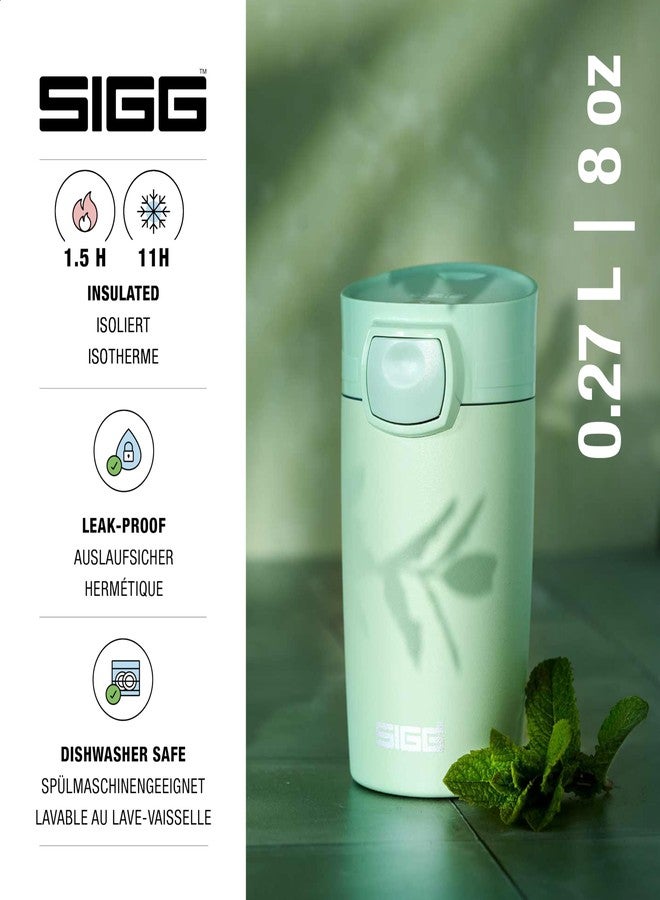 Sigg Miracle Milky Green Touch Insulated Coffee Mug (9 Oz), Pollutant-Free and Insulated Coffee Travel Mug, Leak-Proof Stainless Steel Coffee Thermos - Image 2
