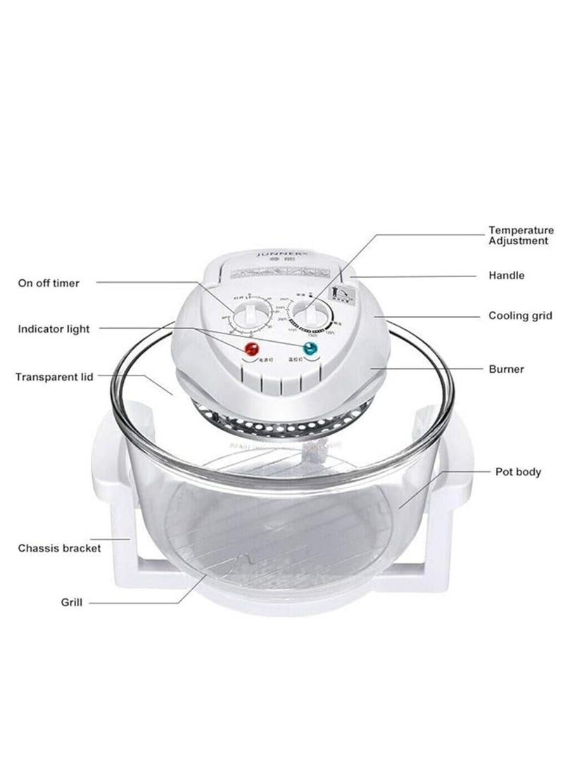 Generic - 17.0L Air Fryer Oven, 360 Heating, Adjustable Time and Temperature, Less Fat and Oil, User Friendly Design, Vertical Heating Grease Removal Infrared Convection Electric Oven Cooker - Image 1