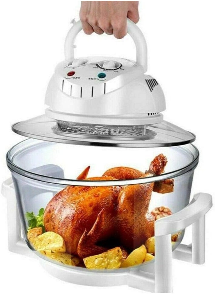 Generic - 17.0L Air Fryer Oven, 360 Heating, Adjustable Time and Temperature, Less Fat and Oil, User Friendly Design, Vertical Heating Grease Removal Infrared Convection Electric Oven Cooker - Image 1