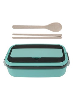 Thoraya 304 Stainless Steel Bento Box Adult Lunch Box Single Layer Microwave Safe Portable Split Bento Box for Students Office Workers Mint Green  - Image 1