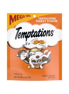 Temptations Classic Crunchy And Soft Cat Treats Tantalizing Turkey Flavor, 6.3 Oz. Pouch (Pack Of 10)  - Image 1