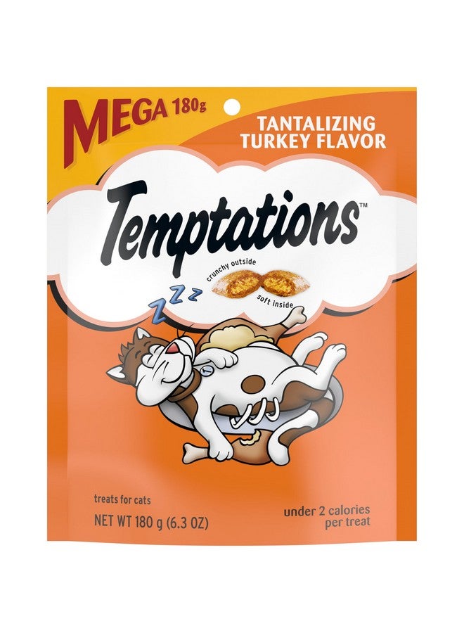 Temptations Classic Crunchy And Soft Cat Treats Tantalizing Turkey Flavor, 6.3 Oz. Pouch (Pack Of 10) - Image 1