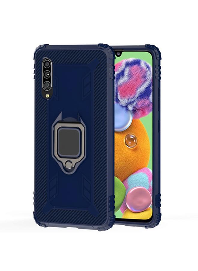 S-TOP Case For Galaxy A50 Carbon Fiber Protective Case with 360 Degree Rotating Ring Holder - Image 1