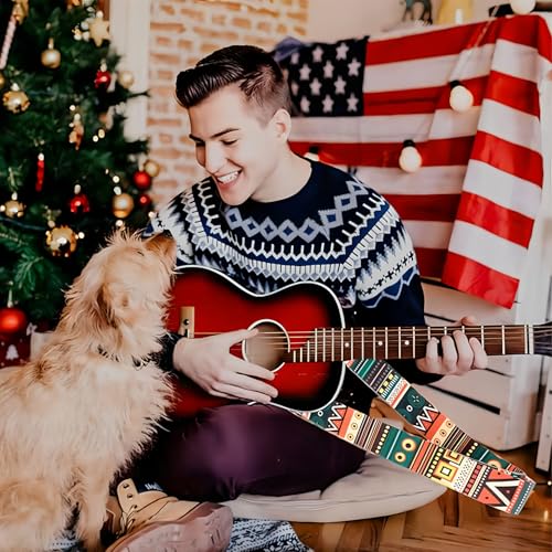 Qivorimith Guitar Strap,Acoustic Electric Guitar With 6 PCS Picks Guitar Accessories,Available for All Guitars - Image 2