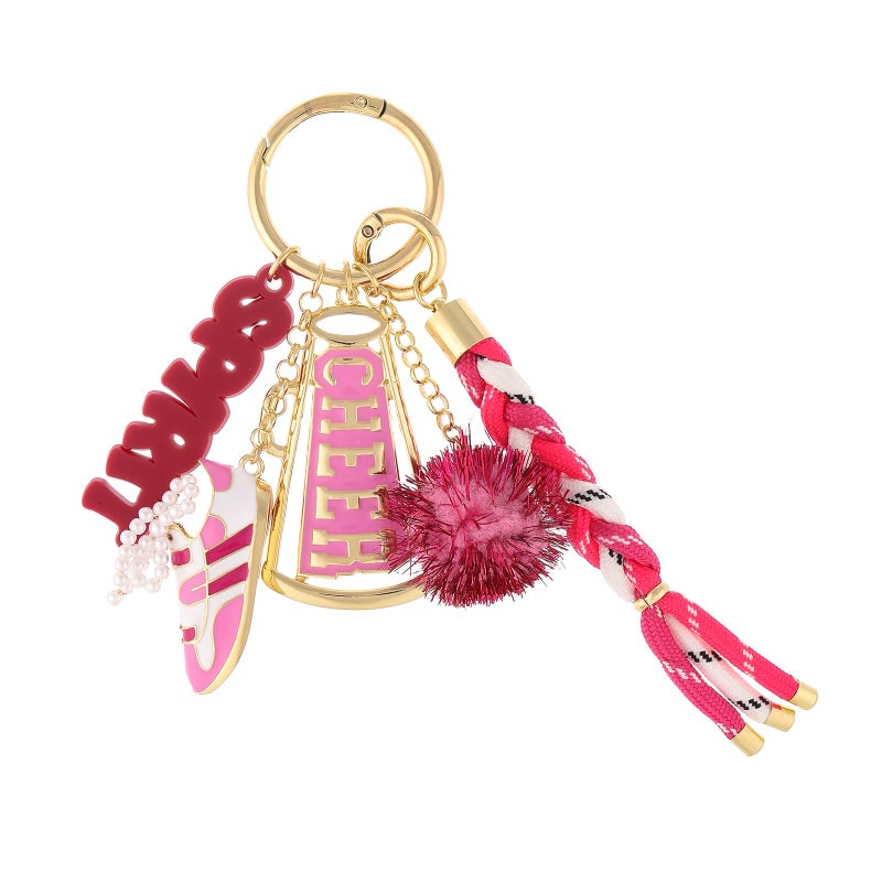Madison Tyler Cute Sport Cheer Keychains for Women | Bag Charms for Handbags | Gold Plated Purse Charms for Handbags Decor Backpack Bag Trendy - Image 1