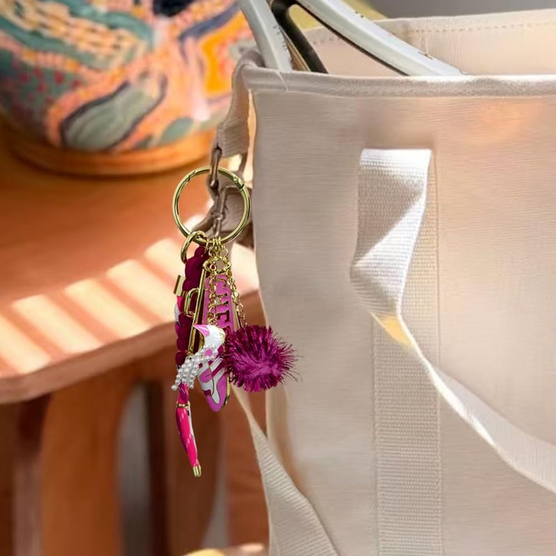 Madison Tyler Cute Sport Cheer Keychains for Women | Bag Charms for Handbags | Gold Plated Purse Charms for Handbags Decor Backpack Bag Trendy - Image 4