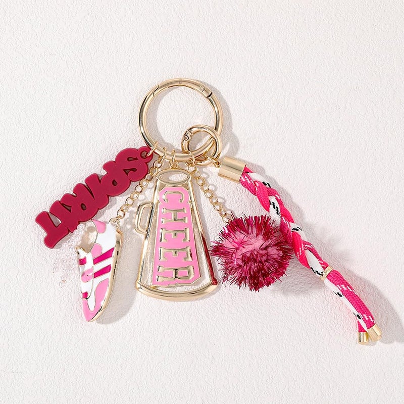Madison Tyler Cute Sport Cheer Keychains for Women | Bag Charms for Handbags | Gold Plated Purse Charms for Handbags Decor Backpack Bag Trendy - Image 2