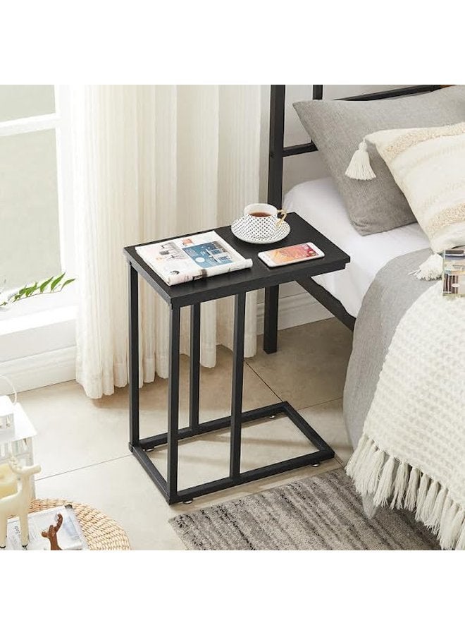 ليون هوم طاولة جانبية، معدن * خشب، 30×45×62 سم ​​- أسود - Image 1