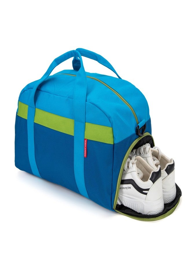 HawLander Kids Duffle Bag for Boys or Girls, Fit School Practice, or Overnight Travel, Blue - Image 5