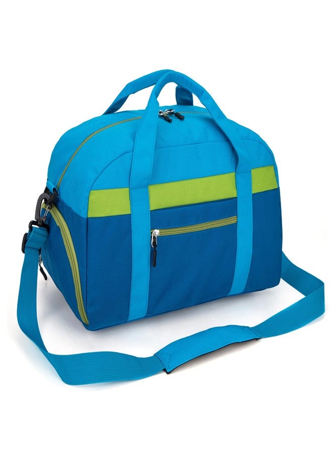 HawLander Kids Duffle Bag for Boys or Girls, Fit School Practice, or Overnight Travel, Blue - Image 2