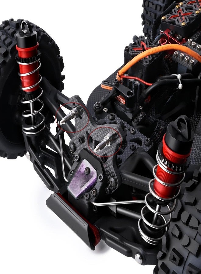 ZRRC M3 Titanium Shock Standoffs AR330482/ARA330703 for Arrma 6S, TC4 Shock Tower Mounts for Arrma 6S Big Rock/Felony/Fireteam/Infraction/Limitless/Mojave/Kraton/Notorious/Outcast/Talion/Typhon - Image 4