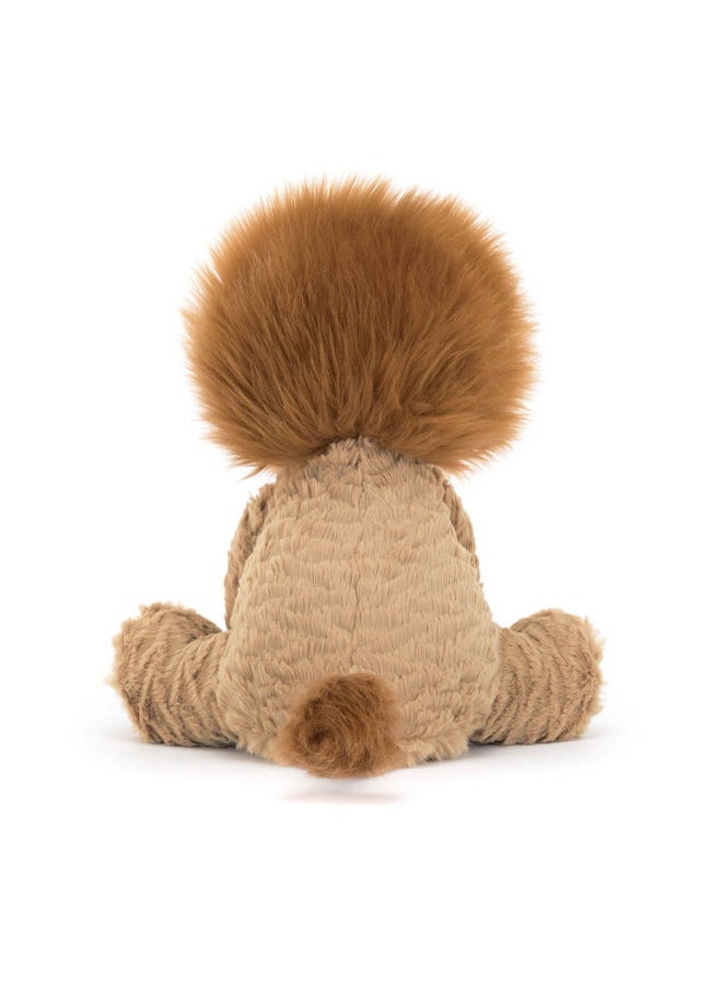 Jellycat دبدوب الأسد فادلودل – لعبة محشوة ناعمة بأرجل كوردية، هدية عيد الحب لطيفة للأطفال والبالغين، مجموعة جليكات، 23 سم - Image 3