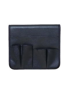 The Bros PU Leather Sofa Armrest Organizer, Armchair Magazine Holders, Waterproof Remote Holder for Recliner Couch, with 1 Large Pocket, 4 Small Pockets, for Magazine, Remote, Phone, Ipad, Books (Black)  - Image 5