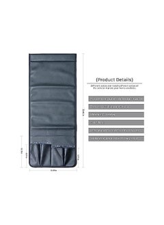 The Bros PU Leather Sofa Armrest Organizer, Armchair Magazine Holders, Waterproof Remote Holder for Recliner Couch, with 1 Large Pocket, 4 Small Pockets, for Magazine, Remote, Phone, Ipad, Books (Black)  - Image 3