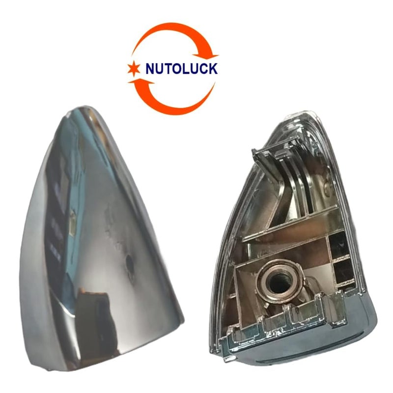 Pinzu-ABS Plastic Outer Chrome Plated Door Handle Latch Cover for i-10 Grand/Xcent Rear Left Handle Cap - Image 3