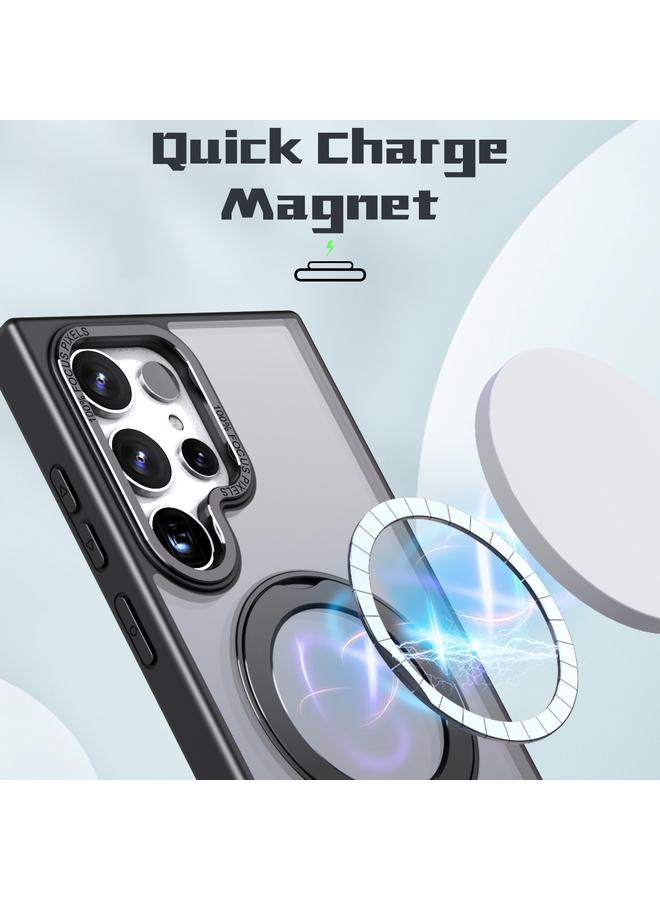 S-TOP Case For Samsung Galaxy S24 Ultra 5G Wing Series MagSafe Magnetic Ring Holder Phone Case - Image 2