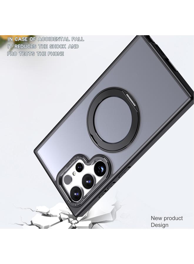 S-TOP Case For Samsung Galaxy S24 Ultra 5G Wing Series MagSafe Magnetic Ring Holder Phone Case - Image 4