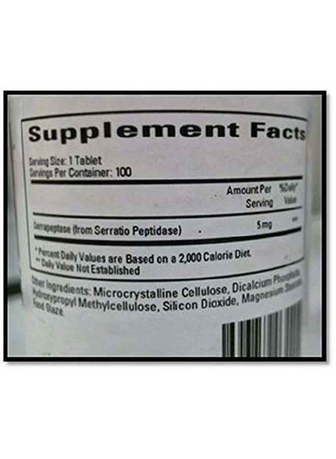 Cardiovascular Research Serraflazyme Tablets, 100 Count - Image 2