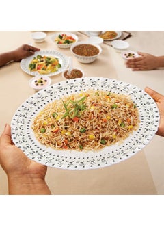 LARAH BY BOROSIL Larah by Borosil Ora Gold Fluted Series Opalware Dinner Set | 27 Pieces for Family of 6 | Microwave & Dishwasher Safe | Bone-Ash Free | Crockery Set for Dining & Gifting | Plates & Bowls | White  - Image 5