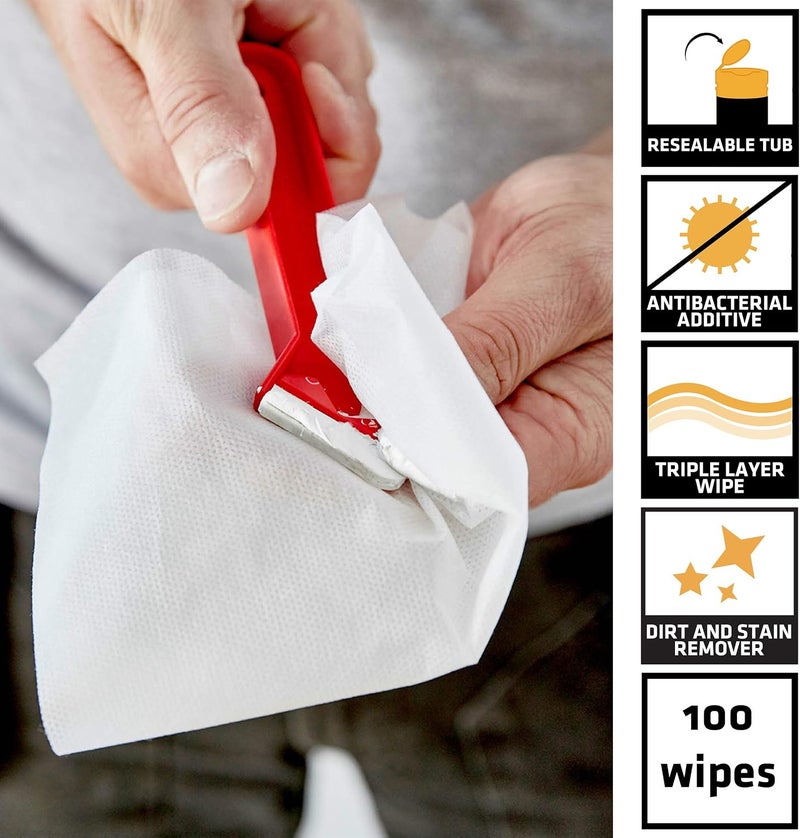 SIKA Everbuild Wonder Wipes Multi-Use Cleaning Wipes, 100 Wipes - Image 1