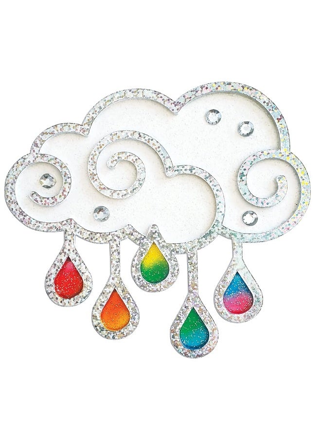 Creativity for Kids Easy Sparkle Window Art Kit - Paint and Decorate 7 DIY Suncatchers, Arts and Crafts for Kids Ages 6-8+, Activities for Kids, Rainbow Sprinkles - Image 1