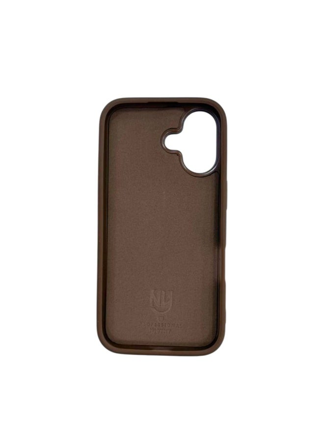 إنجوي إن واي جراب هاتف Njoyny لهاتف iPhone 16، بني - Image 2