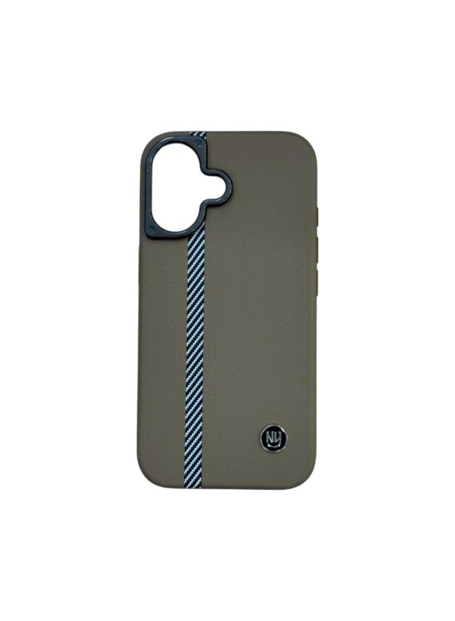 إنجوي إن واي جراب هاتف Njoyny لهاتف iPhone 16، بني - Image 1