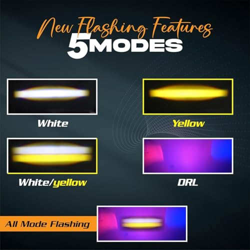 MIKANIX Super Bright LED Fog Light For Bike & Car With Switch | High Low Beam | PCR Flashing Mode For Motorcycles, Scooters, Cars & Off-Road Vehicles (Set of 2) - Image 5