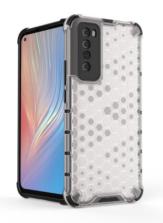 Huawei Nova 7 5G Case Cover – Original Honeycomb Design with Clear PC Back and Black TPU Corners & Edges, Ultra Shockproof Protection - pzsku/ZA45C6E8E3A488EEA77C2Z/45/1751790871/c5846c48-5563-4033-b83a-6aedfa10010d