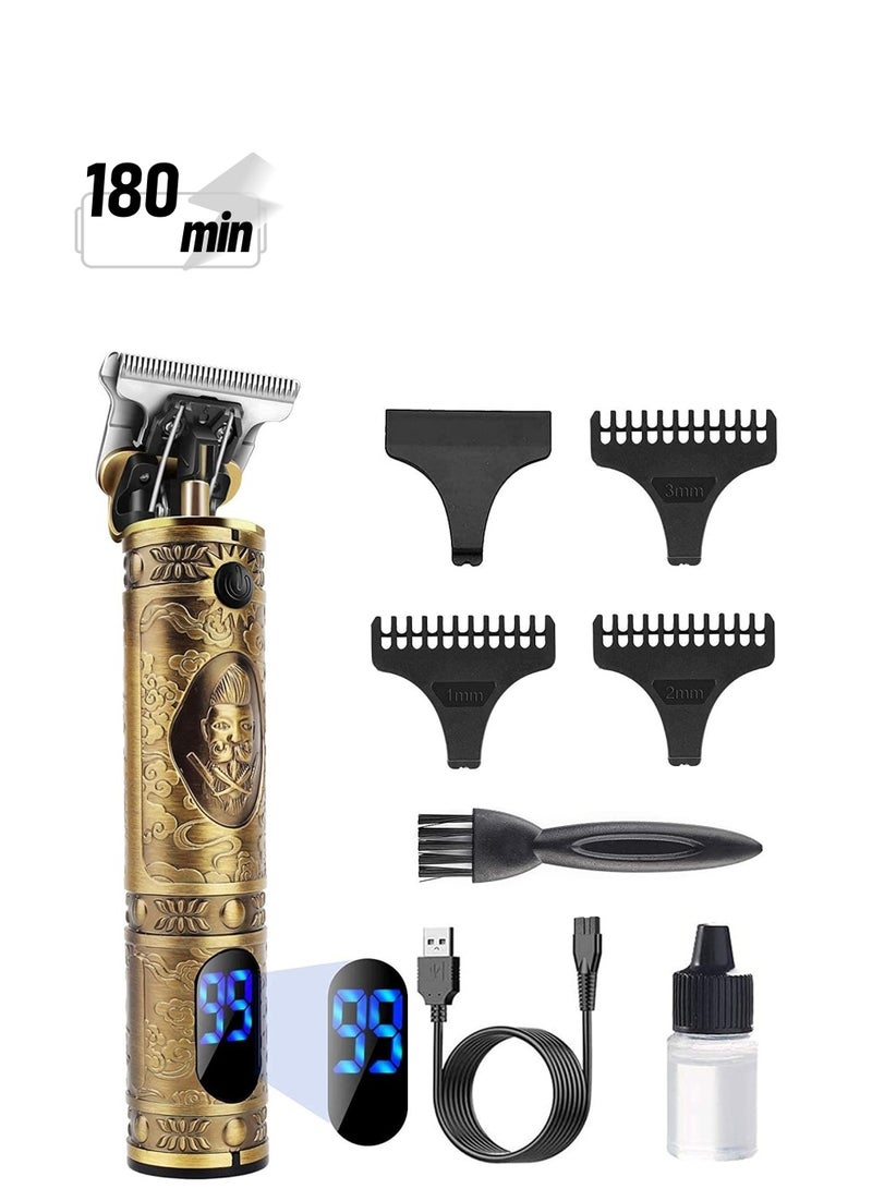 Pick N CLick Professional Men’s Hair Trimmer, Long Hair Trimmer, Beard Trimmer, Cordless Hair Trimmer, Rechargeable, LED Display - Image 1