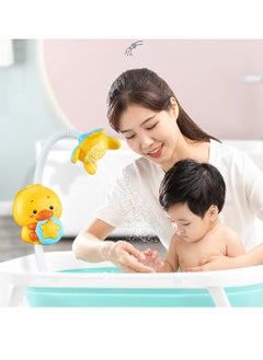 MUMS PLANET Baby Bath Toys Electric Duck Water Pump with Hand Shower Sprinkler for Kids, Bathtub Shower Toy Game for Boys Girls, Kids Toys For Bath T  - Image 2