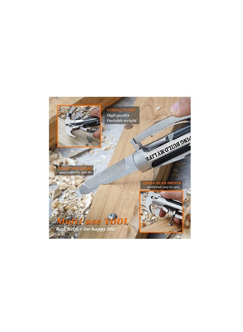 VEITORLD All in One Survival Tools Small Hammer Multitool, Gifts for Dad from Kids Unique Birthday Gift Ideas for Dad Men Him from Daughter Son, Cool Gadgets Stocking Stuffers for Men - Image 5
