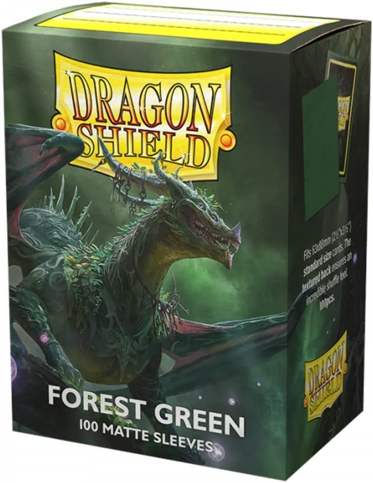 دراجون شيلد Dragon Shield | Standard Size Card Matte Sleeves | 100 CT - Smooth & Tough Premium TCG Sleeves | Compatible with Pokemon, Flesh & Blood, One Piece & Magic the Gathering | Forest Green - Image 4