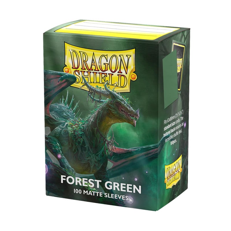 دراجون شيلد Dragon Shield | Standard Size Card Matte Sleeves | 100 CT - Smooth & Tough Premium TCG Sleeves | Compatible with Pokemon, Flesh & Blood, One Piece & Magic the Gathering | Forest Green - Image 1
