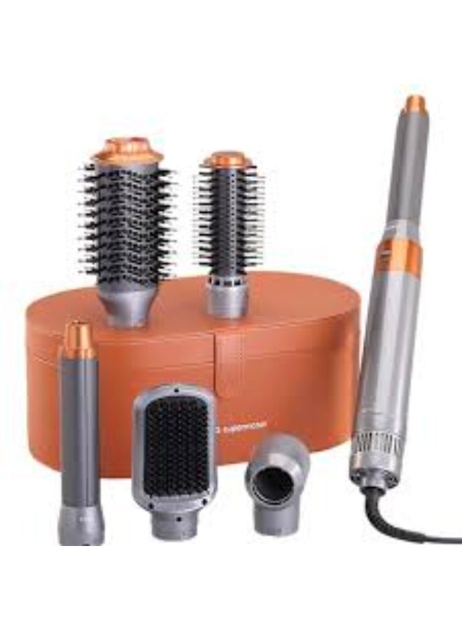 ENZO EN-4133 6 In 1 Professional Hot Air Styler Hair Dryer Brush | Hair Curler, Straightener, Volumizer & Smoothing Brush | Multi Styling Tool for Women - Image 2
