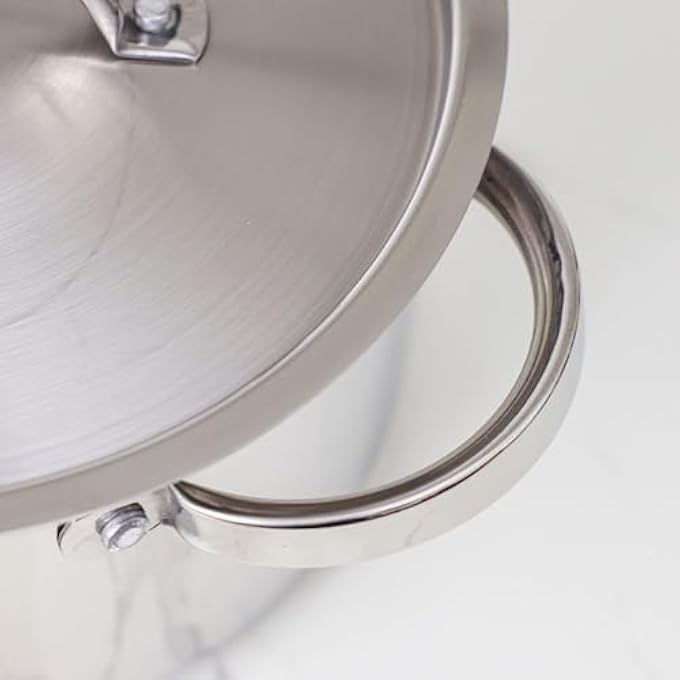 Chef's Delight ChefS Delight Stainless Steel Casserole With Lid 24Cm Durable Casserole Dish Perfect For Stews Soups Roasting And Everyday Cooking Kitchen Essential - Image 3