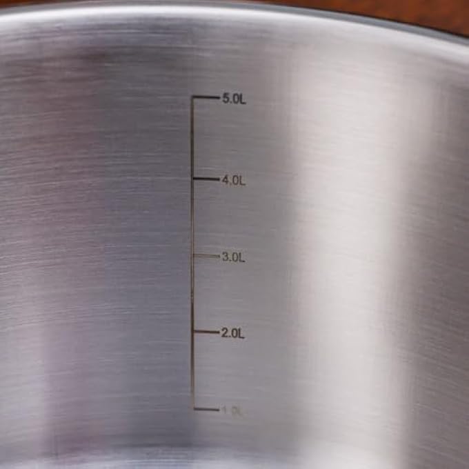 Chef's Delight ChefS Delight Stainless Steel Casserole With Lid 24Cm Durable Casserole Dish Perfect For Stews Soups Roasting And Everyday Cooking Kitchen Essential - Image 4