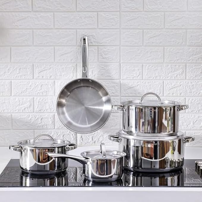 Chef's Delight ChefS Delight Stainless Steel Casserole With Lid 24Cm Durable Casserole Dish Perfect For Stews Soups Roasting And Everyday Cooking Kitchen Essential - Image 5