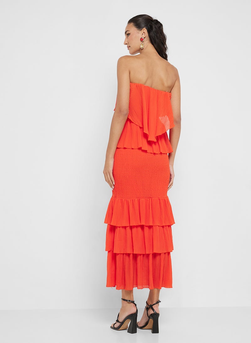 جينجر فستان بكشكشة متدرجة - Image 2