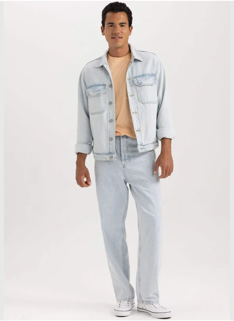 DeFacto Man Long Sleeve Denim Jacket
