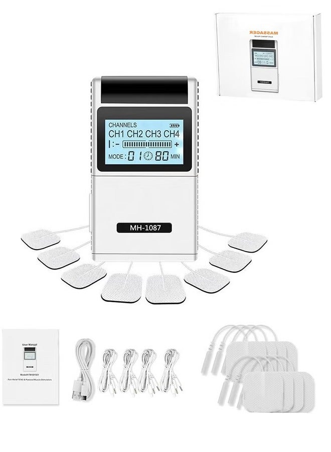 Bukela TENS Low Frequency Pulser Physiotherapy Device tens physiotherapy machine - Muscle Stimulator + Back Pain Relief and Management (Includes Electrode Pads) - Image 1