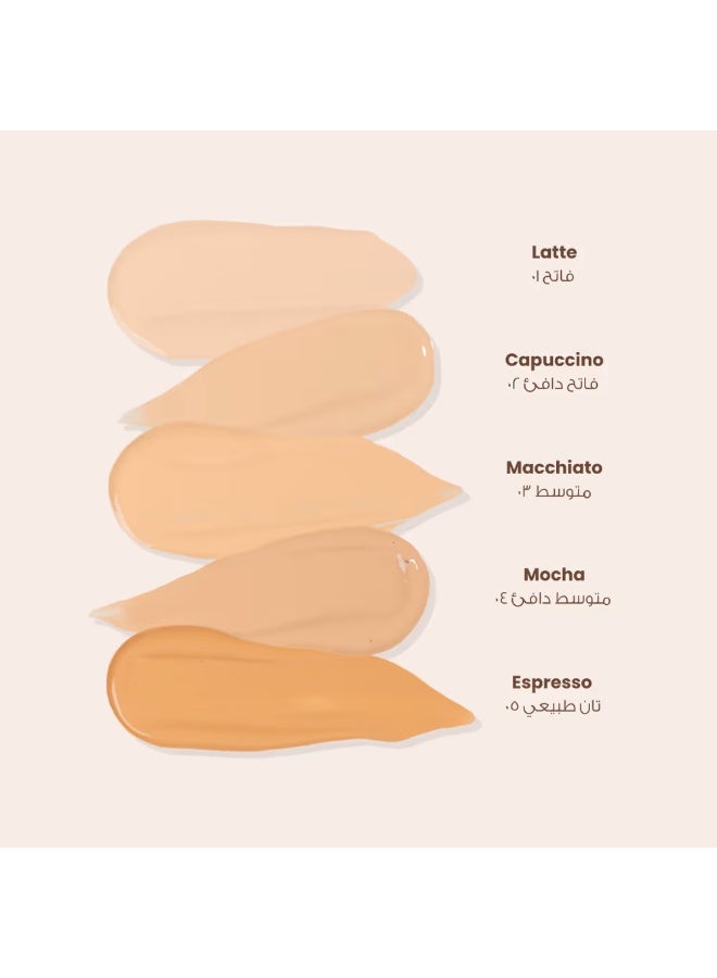 Loca Dreamy Glowy Skin Ultra Weightless Foundation(Capuccino 02) - Image 4