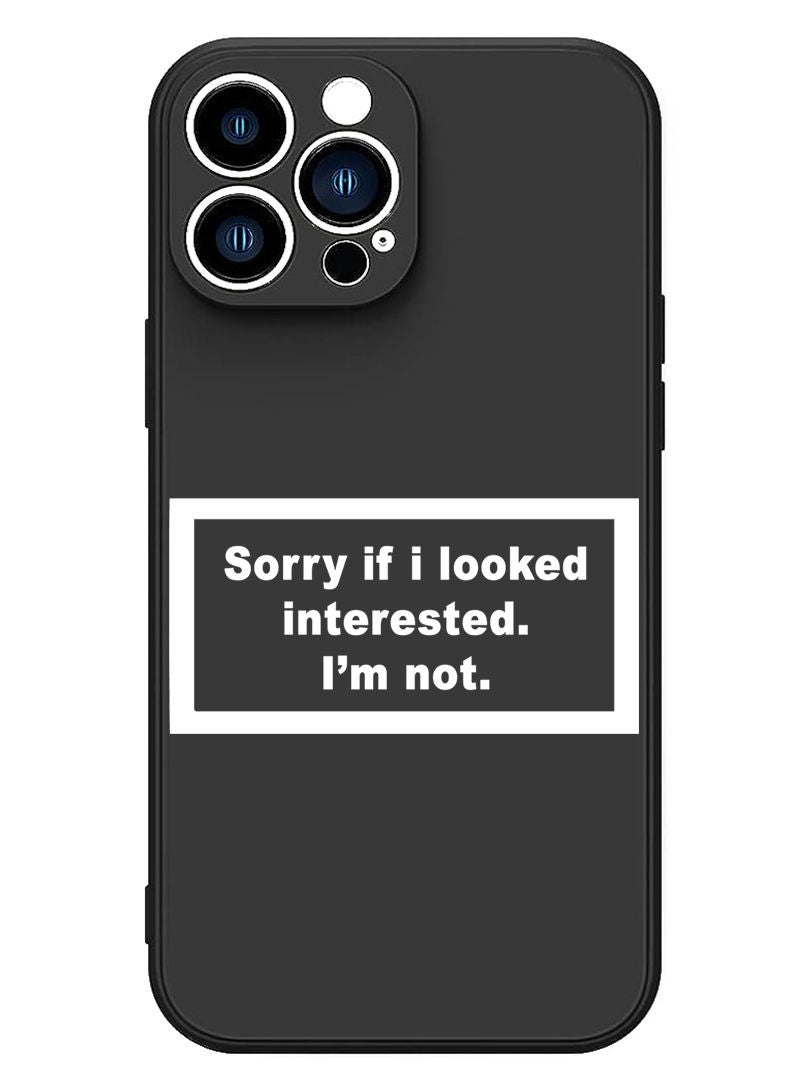 Theodor Protective Slim Fit Case Liquid Silicone Cover with Full Body Protection Anti-Scratch Shockproof Case For iPhone 13 Pro Max Black  - I am running mom black copy - Image 1