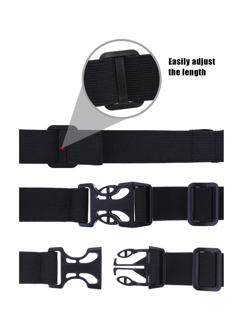 SYOSI 2 Pieces Race Number Belt with 6 Gel Loops for Running Cycling Triathlon Marathon (Black and Blue) - Image 3