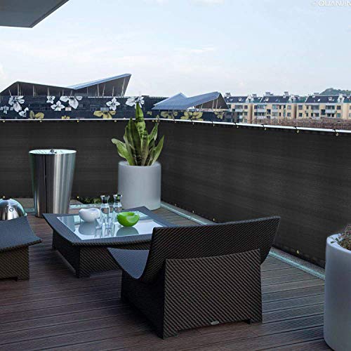 DearHouse Balcony Privacy Screen Cover, 3.5ft x16.5ft Privacy Screen Balcony Shield for Porch Deck Outdoor Backyard Patio Balconys, Includes 35 pc Cable Ties - Image 2