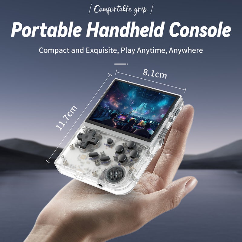 Nautical Bear RG35XX Handheld Game 3.5-inch IPS 640*480 High-clear Screen Open Source Supports Multiple Emulators, Powerful Performance, Dual Card Slots, with HDMI-Compatible Interface Game Console Rechargeable Long Battery Life Play on TV Portable Gaming Player - Image 4