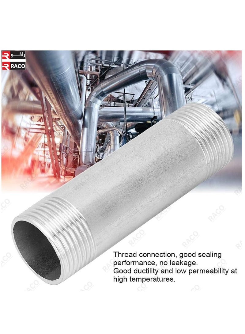 RACO SS Barrel Nipple | Stainless Steel Pipe Fitting for Industrial, Air, Fuel and Water Pipe Application and DIY Decoration Projects, (6” Length (150mm)) - Image 5