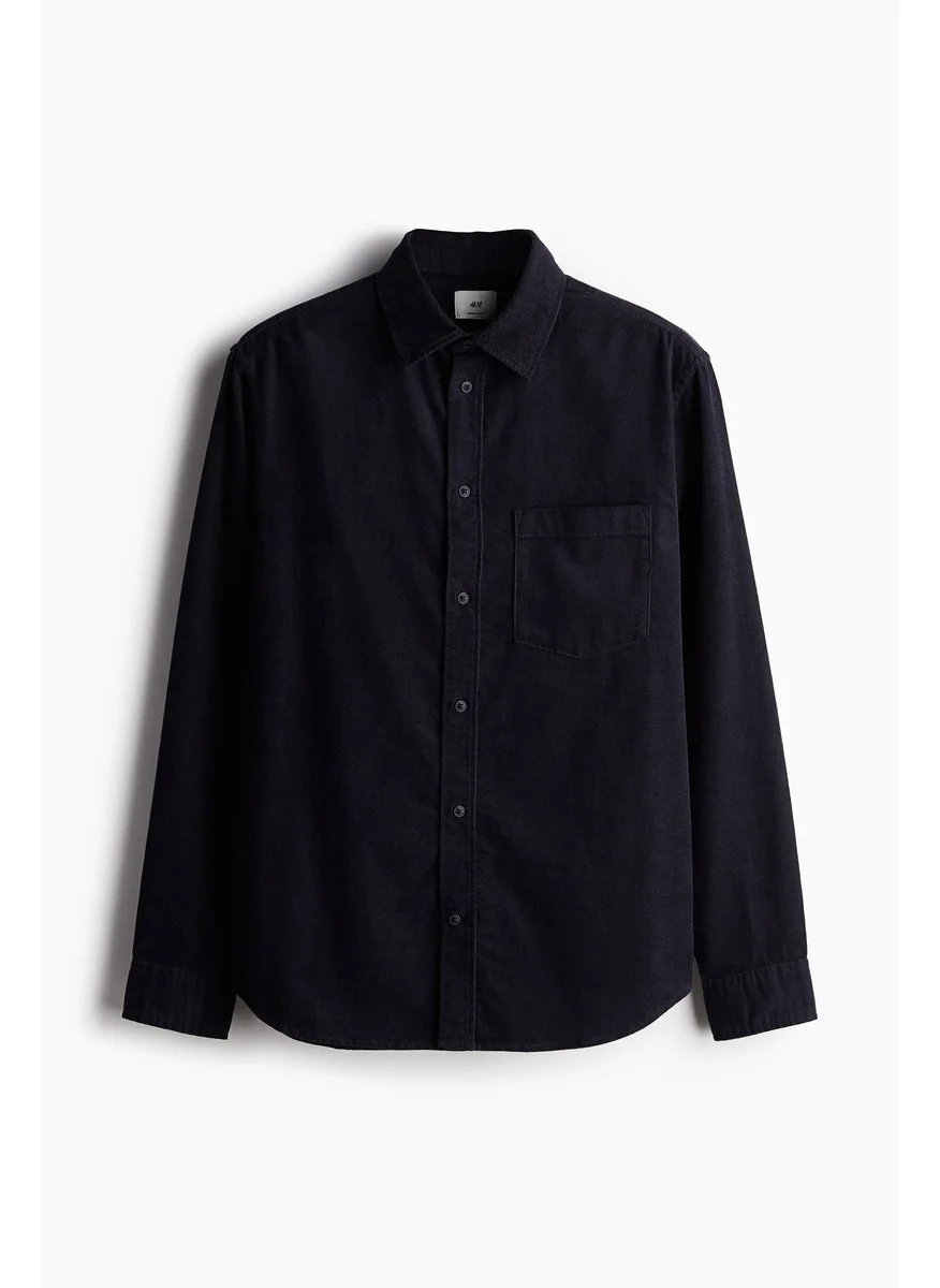 H&M Regular Fit Corduroy Shirt